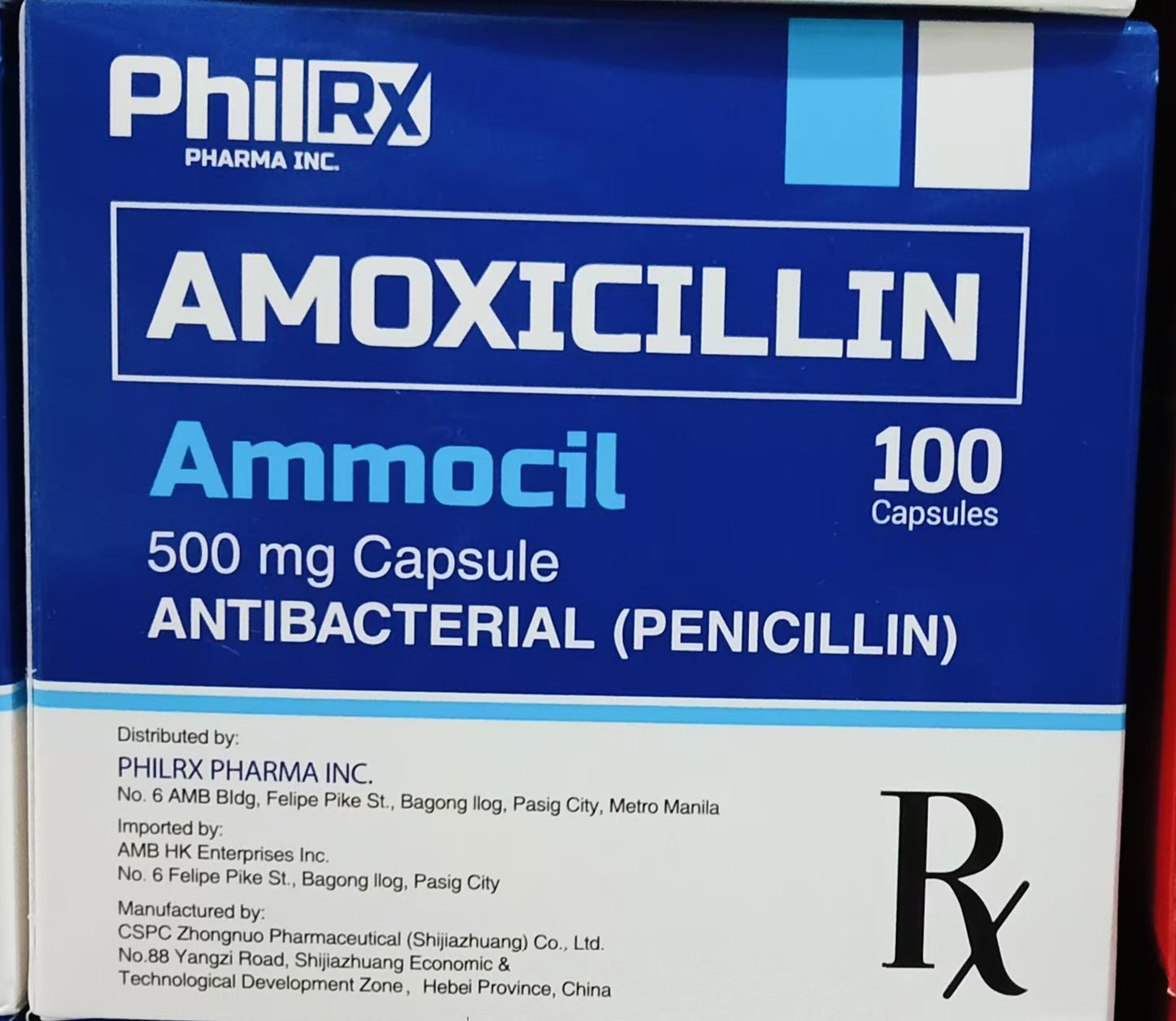 Amoxicillin 500mg Capsule 100's  - Ammocil